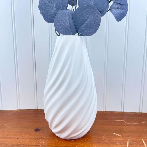 Hand Crafted Other - Modern Vase, Wave Flower Vase, Multiple Colors
